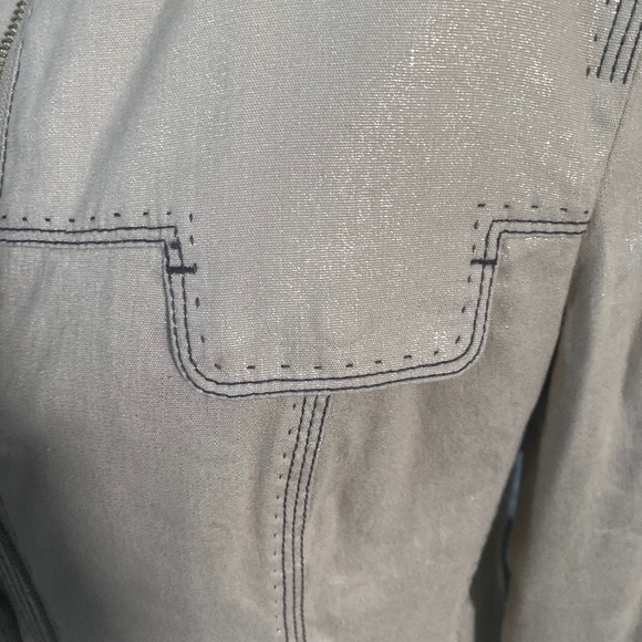 Per Se Los Angeles Hand stitched camel Jacket size 6 - Picture 3 of 8